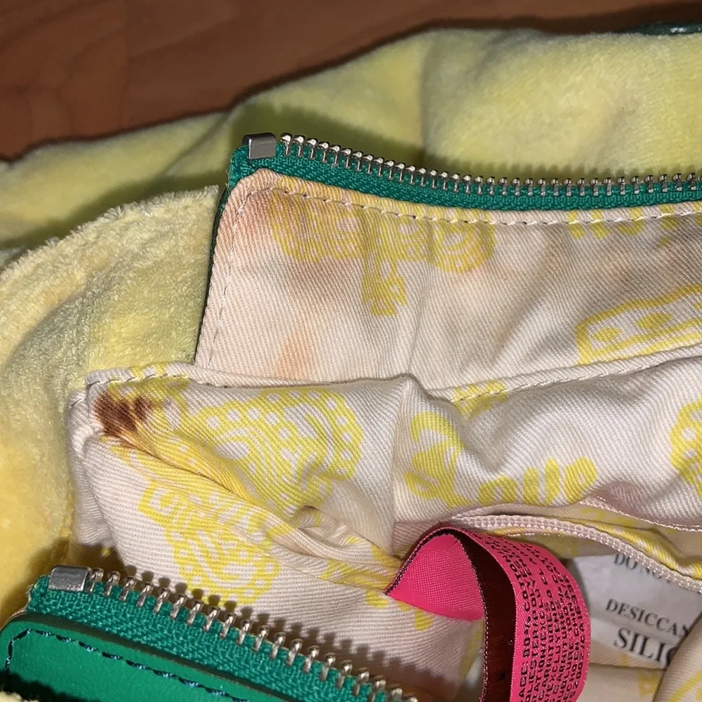 Original Juicy Couture Terry Cloth Drawstring Embroidered Handbag Purse